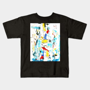 Blue, Yellow And Red Kids T-Shirt